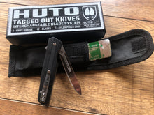 Load image into Gallery viewer, Rut’d Up/Huto Tagged Out Replaceable Blade Knife