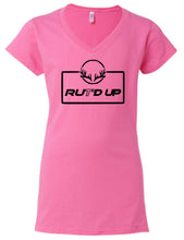 Load image into Gallery viewer, Boxed Muley Heather Fuchsia Women’s V Neck Tee
