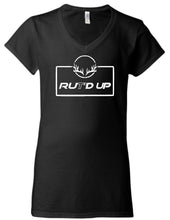 Load image into Gallery viewer, Boxed Muley Black Women’s V Neck Tee
