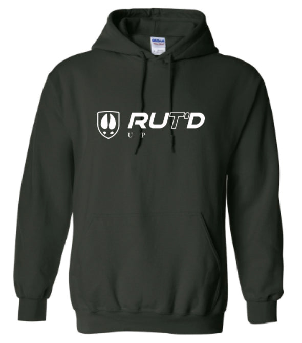 Forest Green Rut’d Up Hoodie w/ TrackShield on Hood