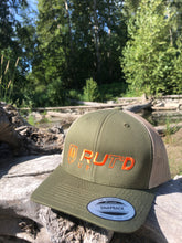 Load image into Gallery viewer, Olive &amp; Tan Rut’d Up Trucker
