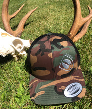 Load image into Gallery viewer, Forest Camo Hangin’ Out Trucker
