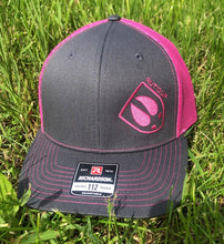 Load image into Gallery viewer, Charcoal &amp; Neon Pink Hangin&#39; Out Trucker
