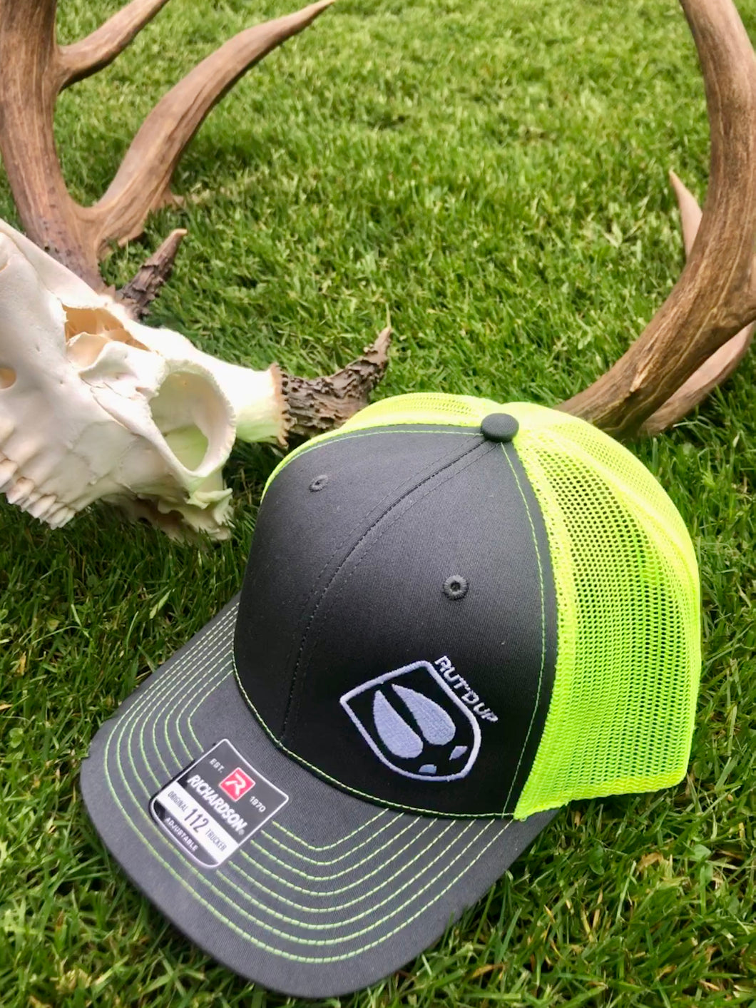 Charcoal & Neon Yellow Hangin' Out Trucker
